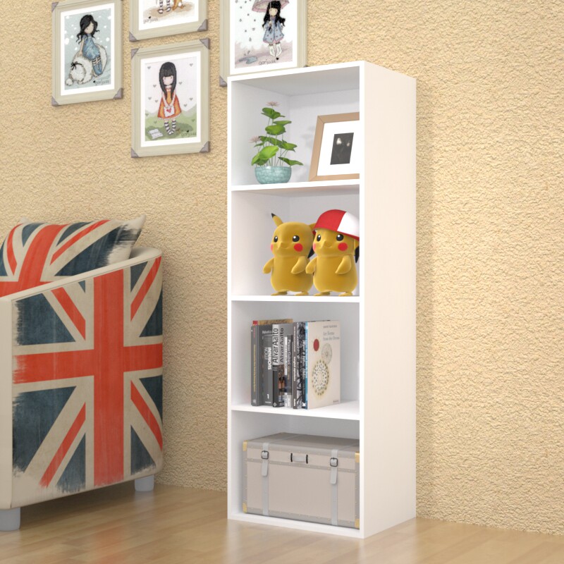 简易学生小书柜书架子自由组合储物柜格子柜简约现代木质置物柜