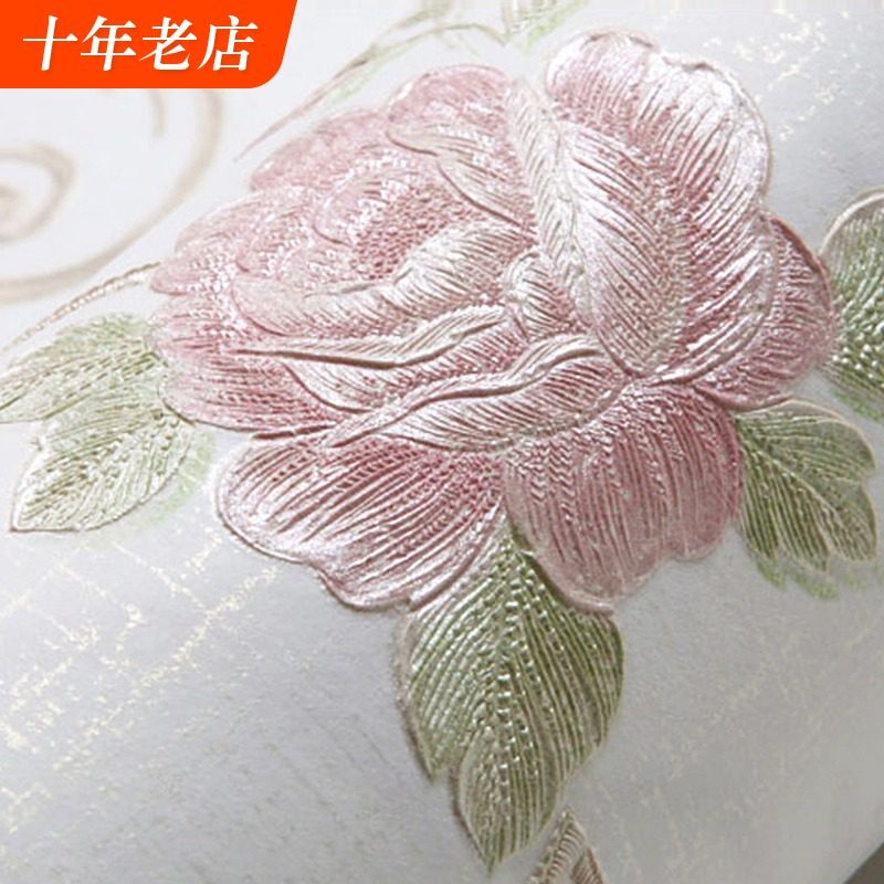 欧式立体田园小碎花卧室客厅婚房壁纸家用温馨浪漫房间无纺布墙纸