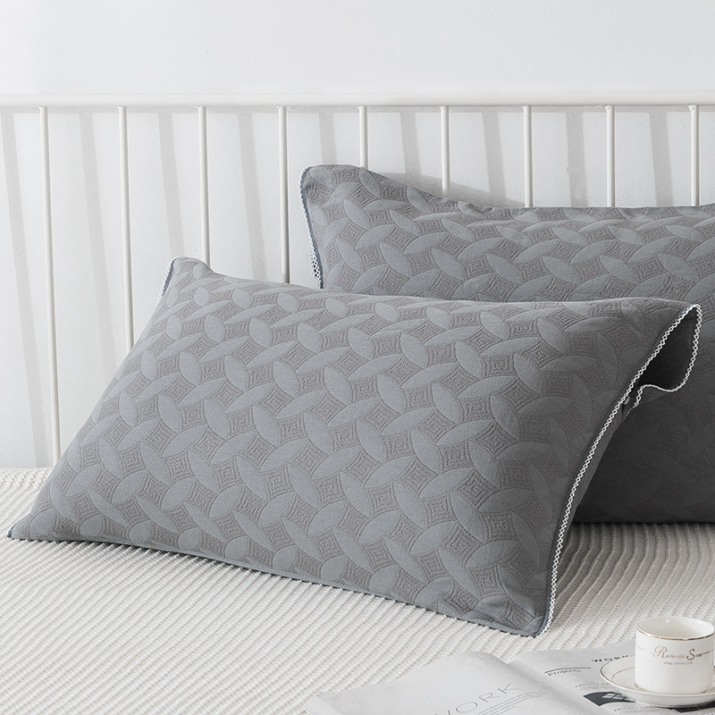 对装纯棉枕套全棉时尚花色水洗棉纯棉纱布柔软透气冬季大号加厚