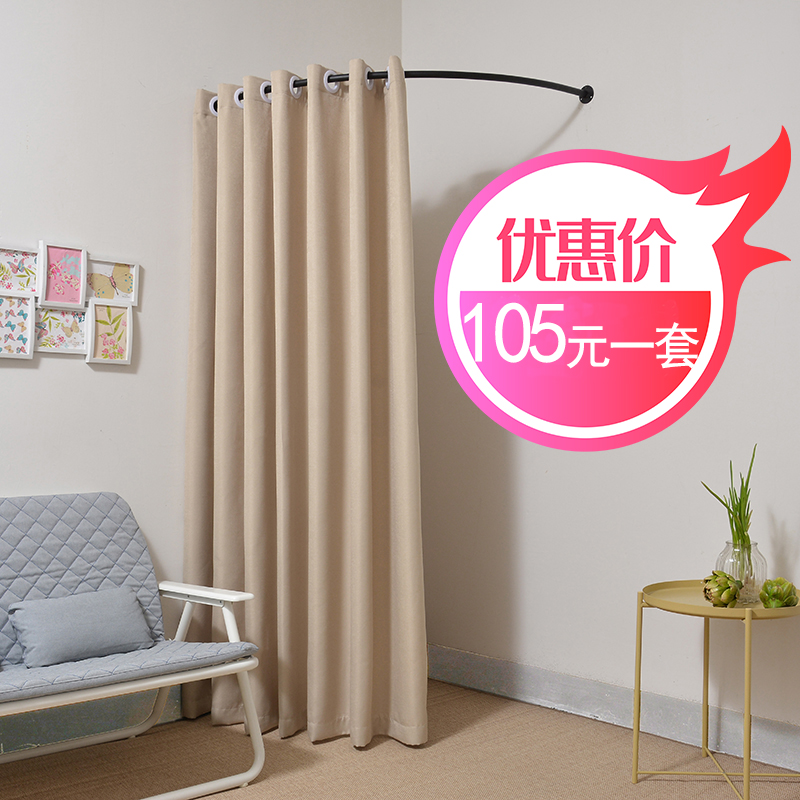 服装店试衣间门帘  定制门帘换衣间 布帘 简易更衣室隔断帘
