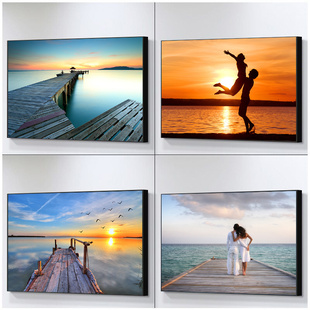 卧室床头装饰画单幅客厅主卧房y间壁画现代简约宾馆画单副玄关挂