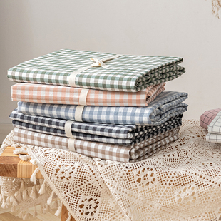 a类水洗100i全棉床单单件纯棉裸睡布料被单人学生宿舍睡单三件套