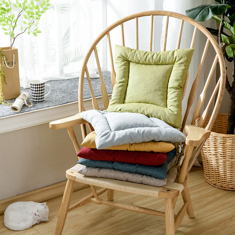 现代学生坐垫棉麻餐椅垫办公室椅子垫透气冬季加厚汽车垫,居家布艺,椅垫,淘宝优惠券,粉丝福利购,淘宝优惠卷