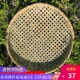竹筛子家用圆簸箕有孔竹编晾晒筐细孔糠筛中孔花生筛大孔虾筛海边