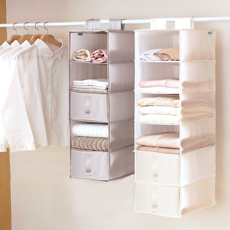 衣柜收纳分层隔板布内衣裤衣物收纳盒 包包多层储物挂袋5层架抽屉,收纳整理,收纳挂袋,淘宝优惠券,粉丝福利购,淘宝优惠卷