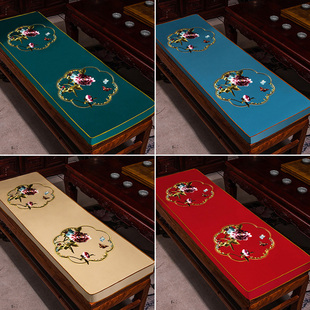 实木长椅沙发坐垫长条垫卡座长方形红木茶桌椅垫学生加厚板凳垫套