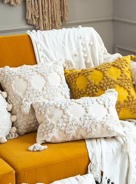 ins摩洛哥民族风客厅沙发靠垫民宿抱枕套45x45飘窗腰枕Z床上靠背