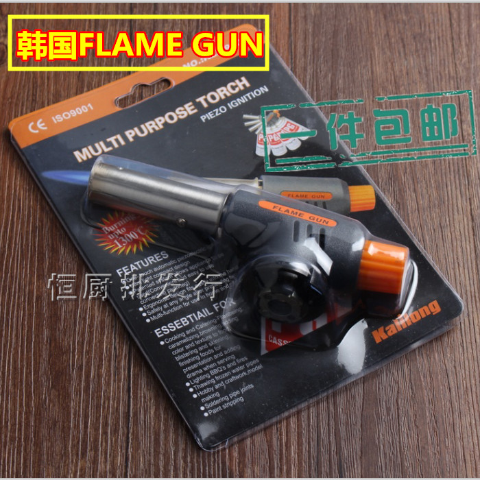 喷火枪点火器点火枪韩国FLAME GUN便携户外喷T枪焊枪烘焙枪包邮