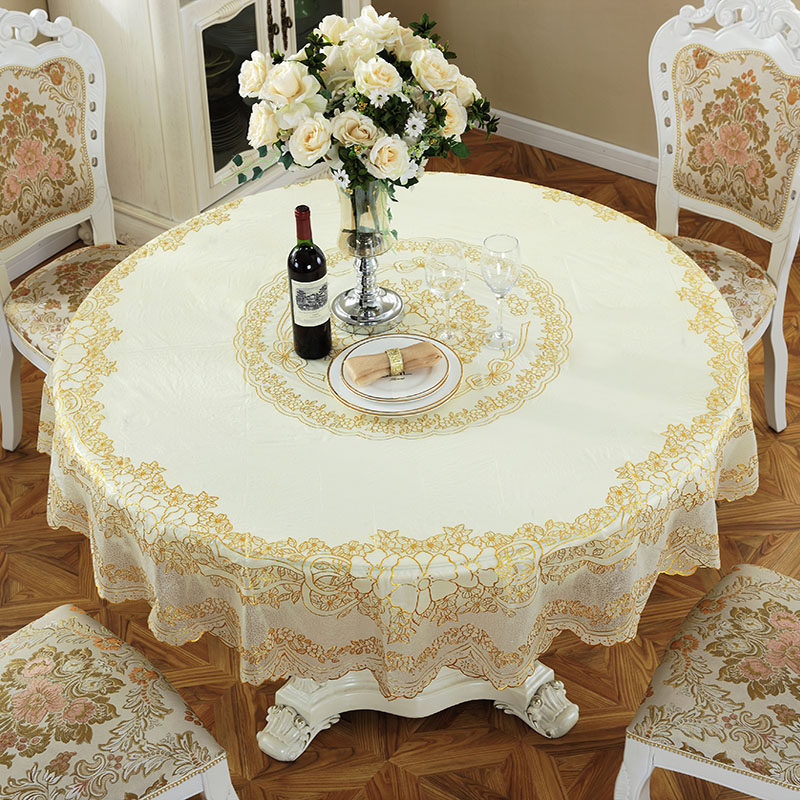 PVC大圆桌布防水防烫防油免洗塑料家用圆台布客厅加厚圆形餐桌布,居家布艺,桌布,淘宝优惠券,粉丝福利购,淘宝优惠卷