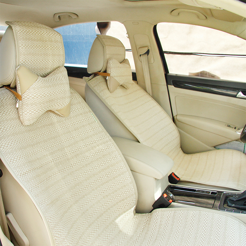 绿洲汉麻纯麻汽车坐垫四季通用中型轿车前后座吸湿透气座套垫全套
