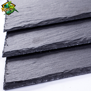 爬宠爬虫陆龟垫材石板食盘食盆保湿保温自然造景磨指甲岩板