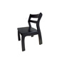 火烧石餐桌配套椅子实木椅黑色餐桌椅酒店椅咖啡厅椅子书桌椅靠椅