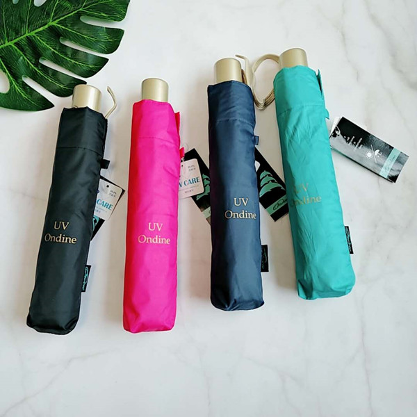 包邮日单超轻防紫外线3折浮水印太阳伞遮阳自动伞晴雨折叠伞