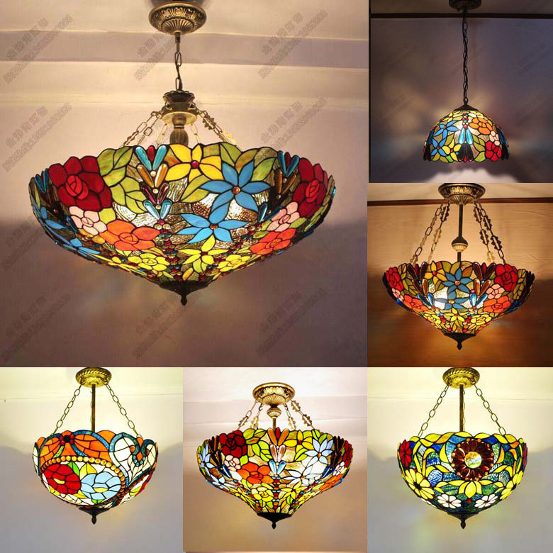 蒂凡尼客厅田园铁艺吊灯卧室阳台走廊玻璃艺术ld装饰灯饰,家装灯饰光源,客厅吊灯,淘宝优惠券,粉丝福利购,淘宝优惠卷