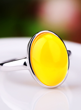 925银戒指空托镶嵌蜜蜡开口戒指托7*7 8*8 9*9 I10*14 10*12 12*1