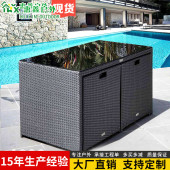 户外桌椅酒店藤编桌椅庭院家具别墅阳台座椅休闲桌椅省空间长桌