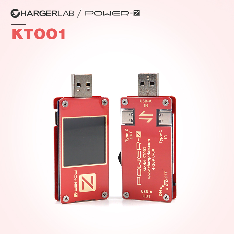 KT001 ChargerLAB POWERZ USB PD充电头测试仪MFi鉴定PD诱骗仪表