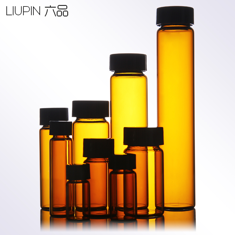 包邮玻璃样品瓶 100支/盒 3 5 10 20 30 40 50 60ml 透明螺口玻璃