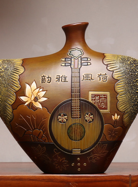 中式复古陶瓷客厅家居玄关展示隔断柜博古架小摆件办公室装饰品