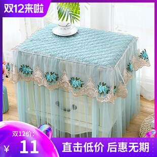 床头柜罩防尘罩布艺防滑床柜盖巾落地蕾丝卧室定做床头柜防尘盖布