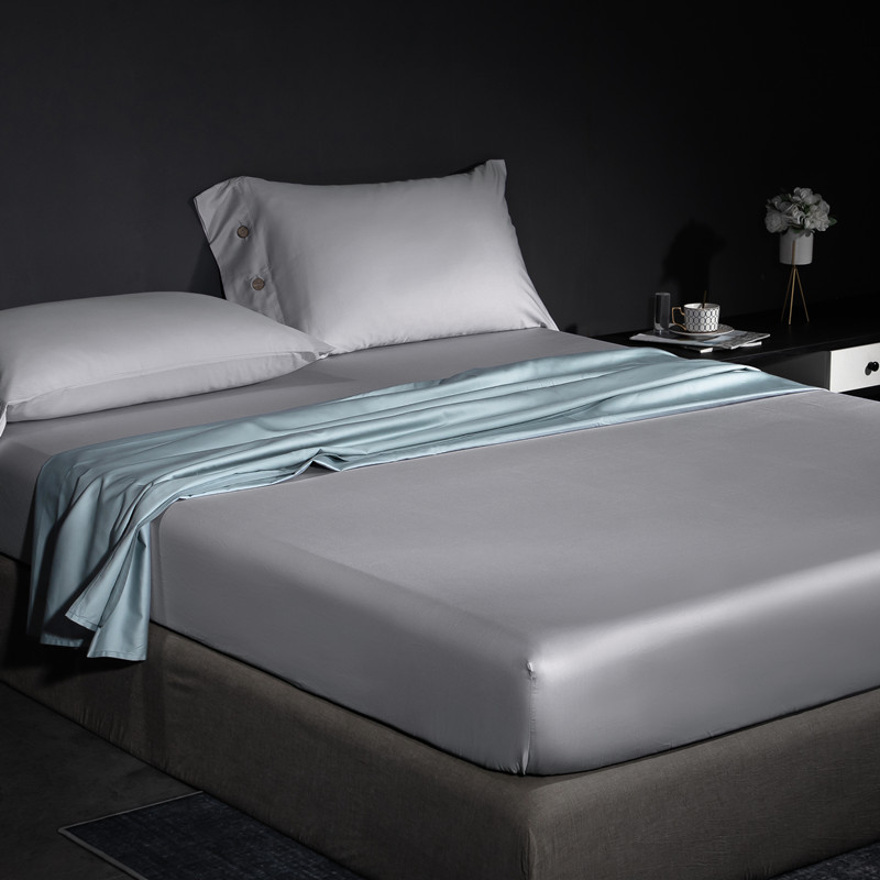 A类全棉床笠单件60支长绒棉床罩床垫套防滑固定1.8纯棉床单三件套