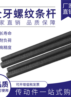 标准牙全螺纹丝杆牙条螺纹螺杆M6M8M10M12M14M16MM18M20M24M30M32