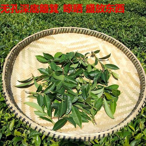 竹编竹制品竹筛子弧底竹匾加固竹簸箕家用晾晒无孔圆簸箕收纳竹筐