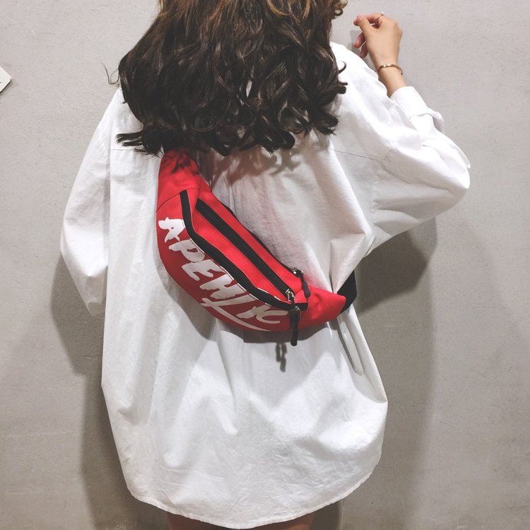 胸包ins时尚休闲简约斜挎包腰包小包包女2020新款潮韩版个性帆布