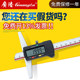 200 150 300mm深度测量 广陆数显卡尺电子深度尺单钩头0 正品