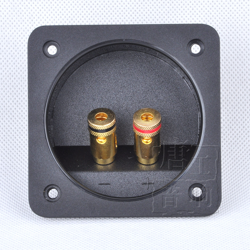 音箱接线柱 接线盒喇叭接线背板高档特制加厚塑料纯铜镀金DIY配件