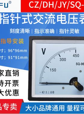 SQ-96指针式交流电压表DH/CZ96/96L1/450V300JV 500V12KV10KV/100