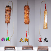 家用 除尘贡掸鸡毛掸子津门蔡氏彩凤火驹墨龙鸡毛掸子