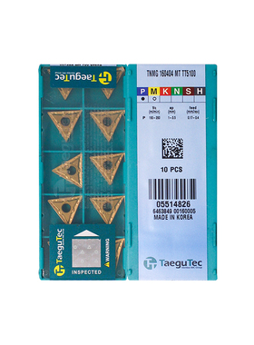 韩国特固克 Taegutec数控刀片 TNMG160404-MT TT5100 加工钢件