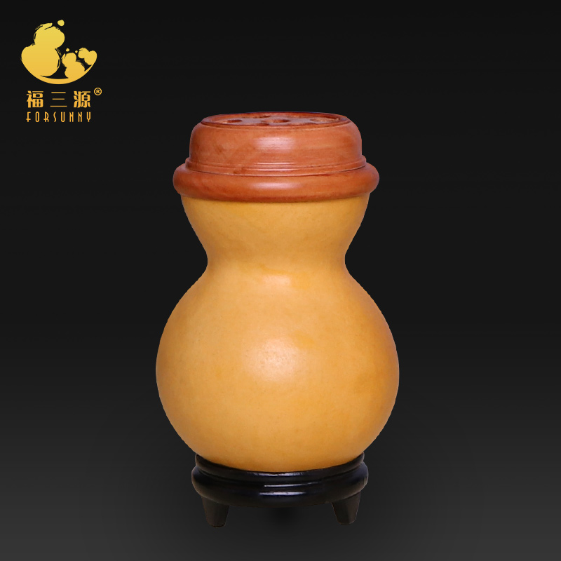 蝈蝈葫芦叫罐笼子蛐蛐罐文玩精品保温过冬摆件把件实木蒙心带铜胆