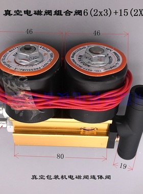 WT-PNEUMATIC 海滨包装厂真空包装机用真空电磁阀6(2X3) 15(2X2)