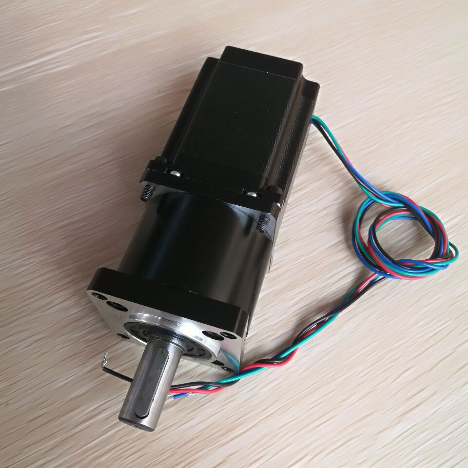 57行星减速机电机 配机身76mm 速比1:5 Nema23行星齿轮减速电机