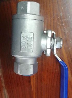 不锈钢两片式美标NPT螺纹球阀 3000WOG高压气体球阀 不锈钢球阀