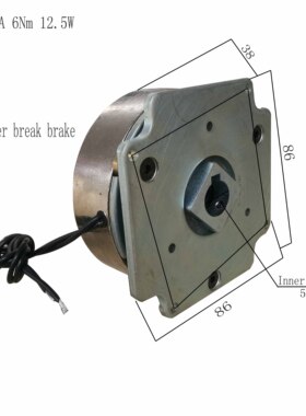 86电机刹车器 6Nm 24V断电刹车 86步进电机刹车器 直流电机刹车器