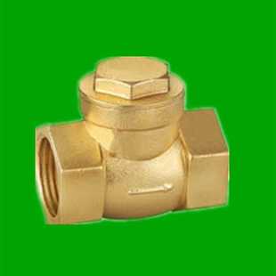 止回阀4分6分1寸2寸卧式黄铜止回阀DN15 DN25 全铜止逆阀止水阀门