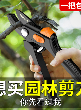 园艺剪刀果树修枝剪园林省力修剪树枝修花枝工具家用强力剪子神器