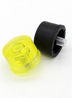 安装锤锤头30MM聚氨酯黄色安装锤25黑色橡胶锤头35塑料更换头40