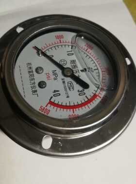 轴用耐震压力表1MPA10MPA16MPA25MPA40MPA60MPA高压压力表油压表