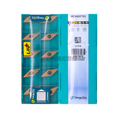 韩国特固克 Taegutec数控刀片 VBMT160408-MT TT8125 加工钢件