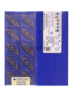 日本住友数控刀片 VNMG160404N-EX AC630M 加工不锈钢