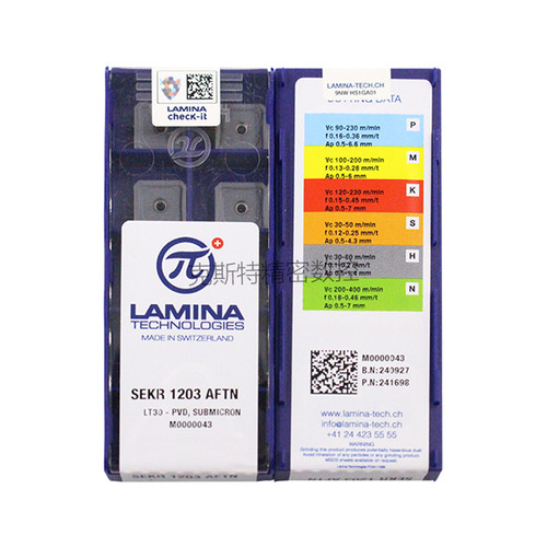 正品LAMINA拉米纳林妮娜 数控铣刀片 SEKR1203AFTN LT30