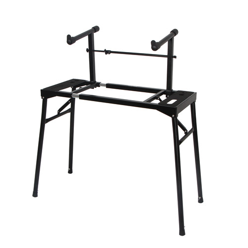 电钢琴架88键61键电子琴架通用键盘支架双层便携S折叠钢琴架子家