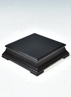 花盆底座长方形奇石头摆件实木底座正方形盆景工艺品底Y座托架木