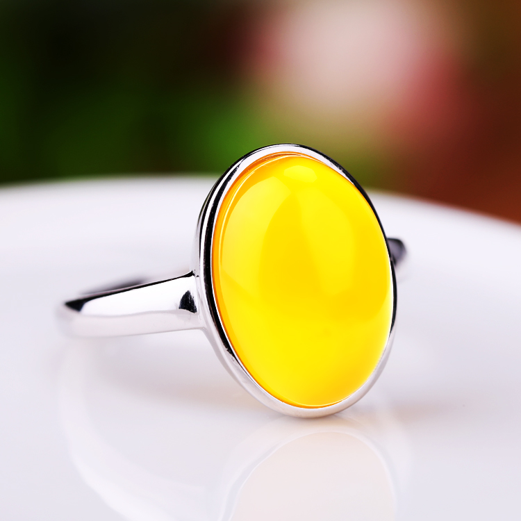 925银戒指空托镶嵌蜜蜡开口戒指托7*7 8A*8 9*9 10*14 10*12 12*1