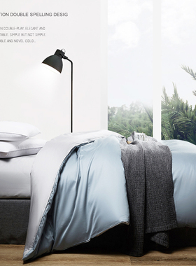 60支埃及长绒棉被套贡缎r纯棉全棉单件床罩单人双人1.5/1.8m米定