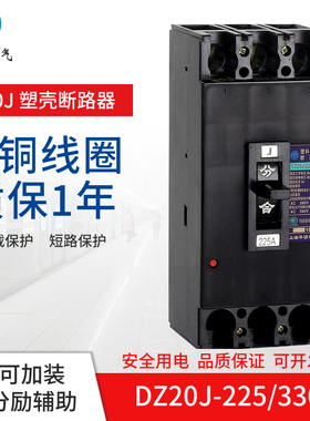 DZ20J-1f00 225 400 630A/3300塑壳断路器保护器空开三相透明总闸